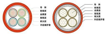 礦藏絕緣電纜結構圖